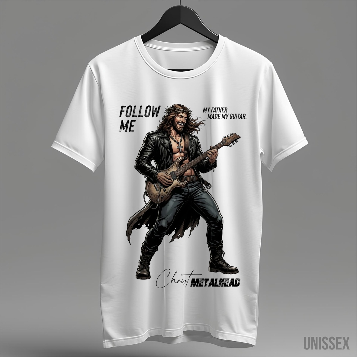 Camiseta Christ Metalhead: O Som da Salvação