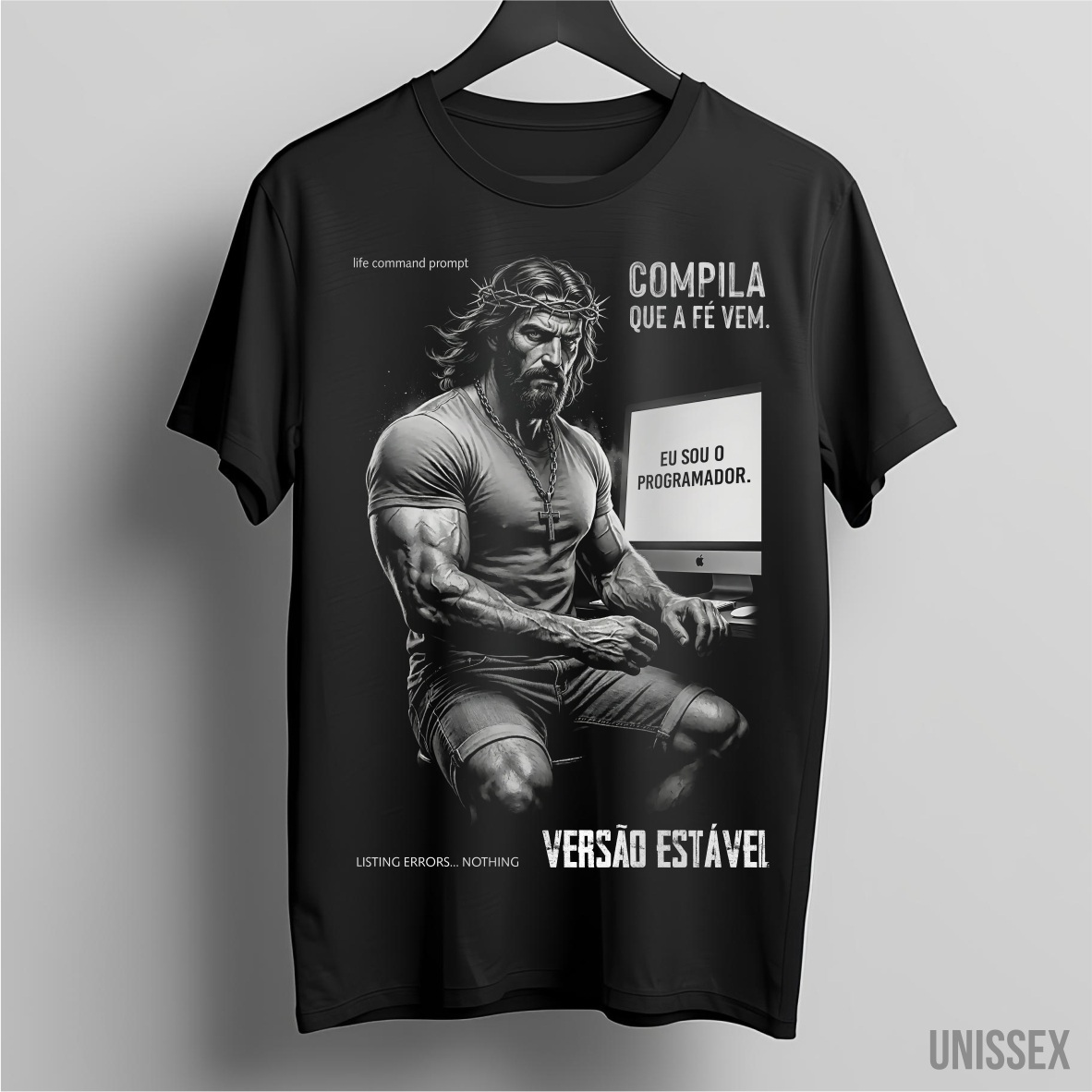 Camiseta Jesus Programador: Versão Estável