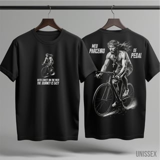 Camiseta Meu Parceiro de Pedal: Edição Dark