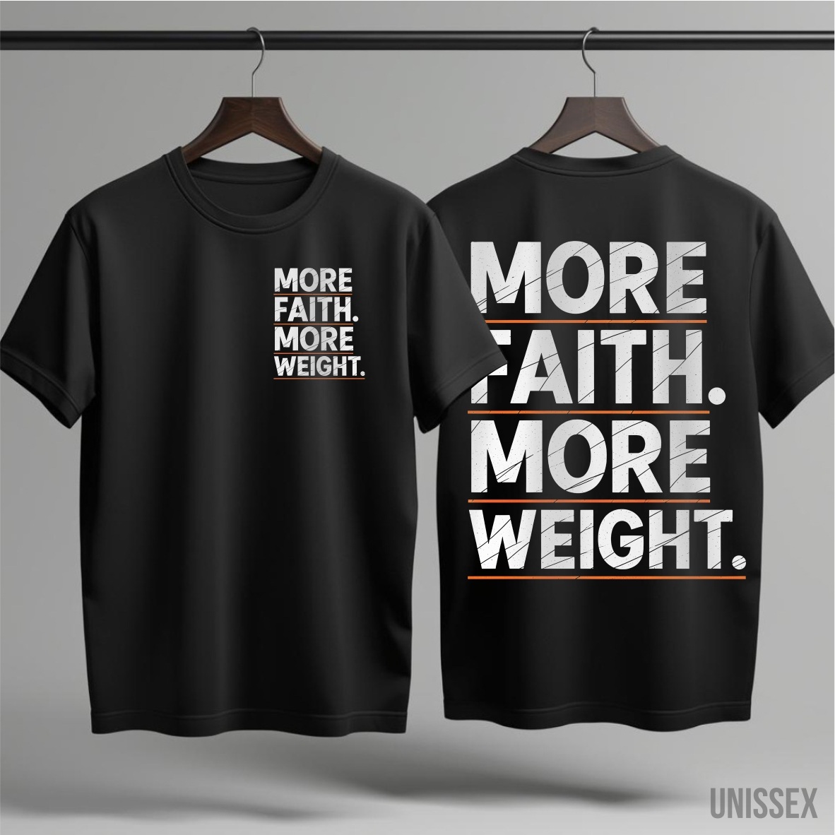 Camiseta - More Faith, More Weight: O Poder da Persistência