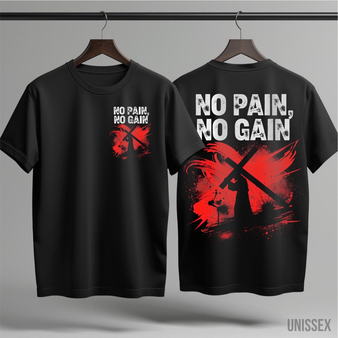 Camiseta - No Pain, No Gain: O Preço da Vitória