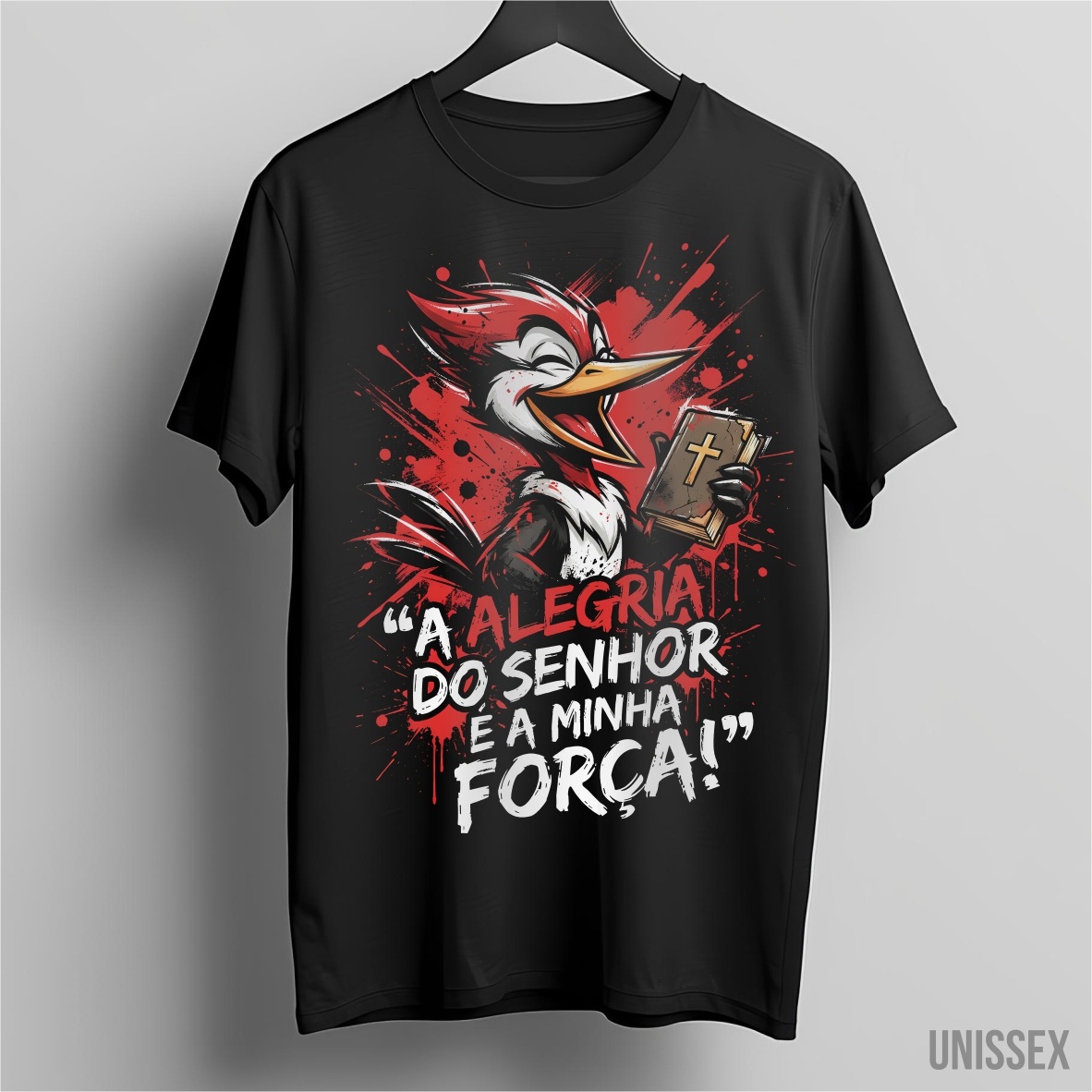 Camiseta Pica-Pau: Alegria e Força