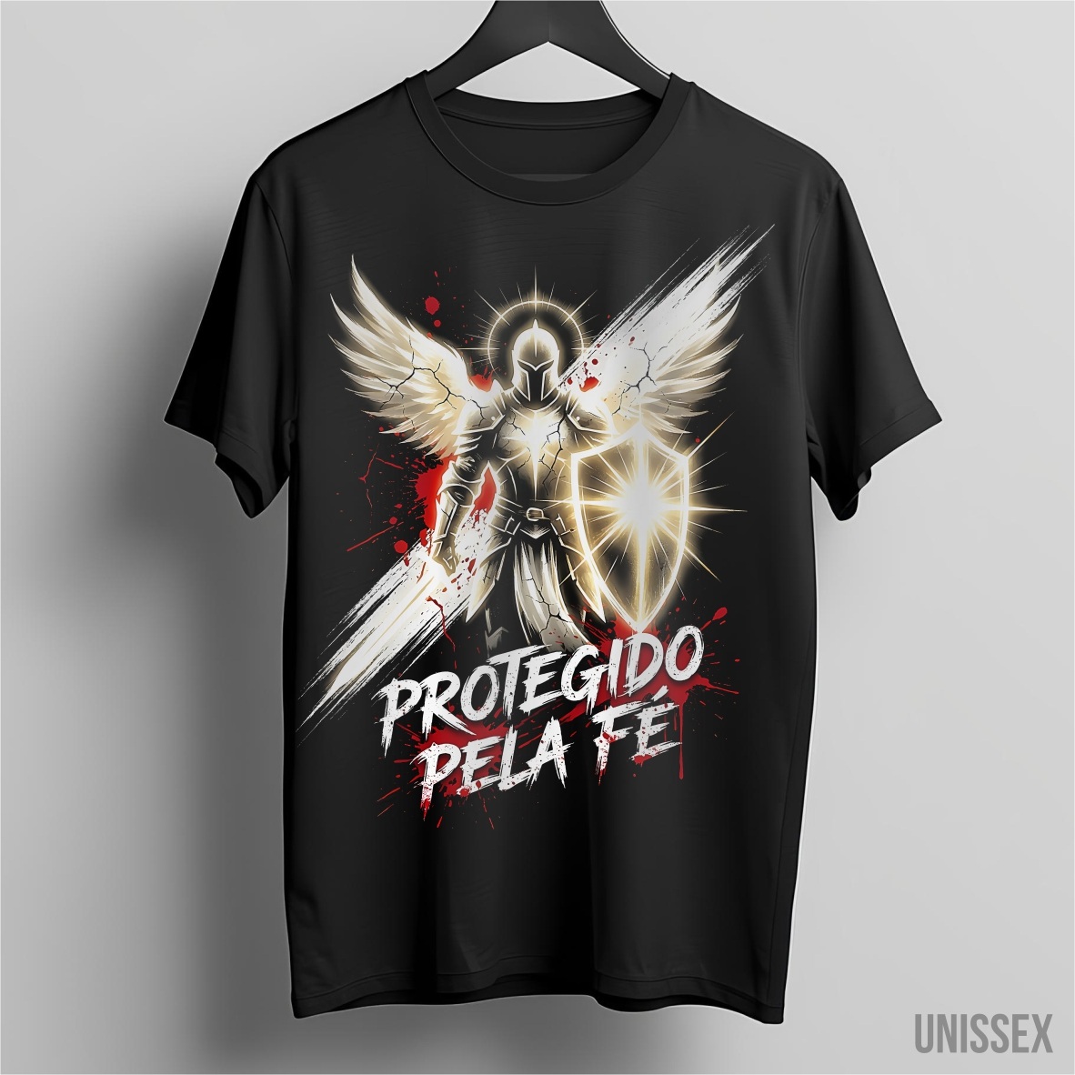 Camiseta Protegido pela Fé: A Armadura de Luz