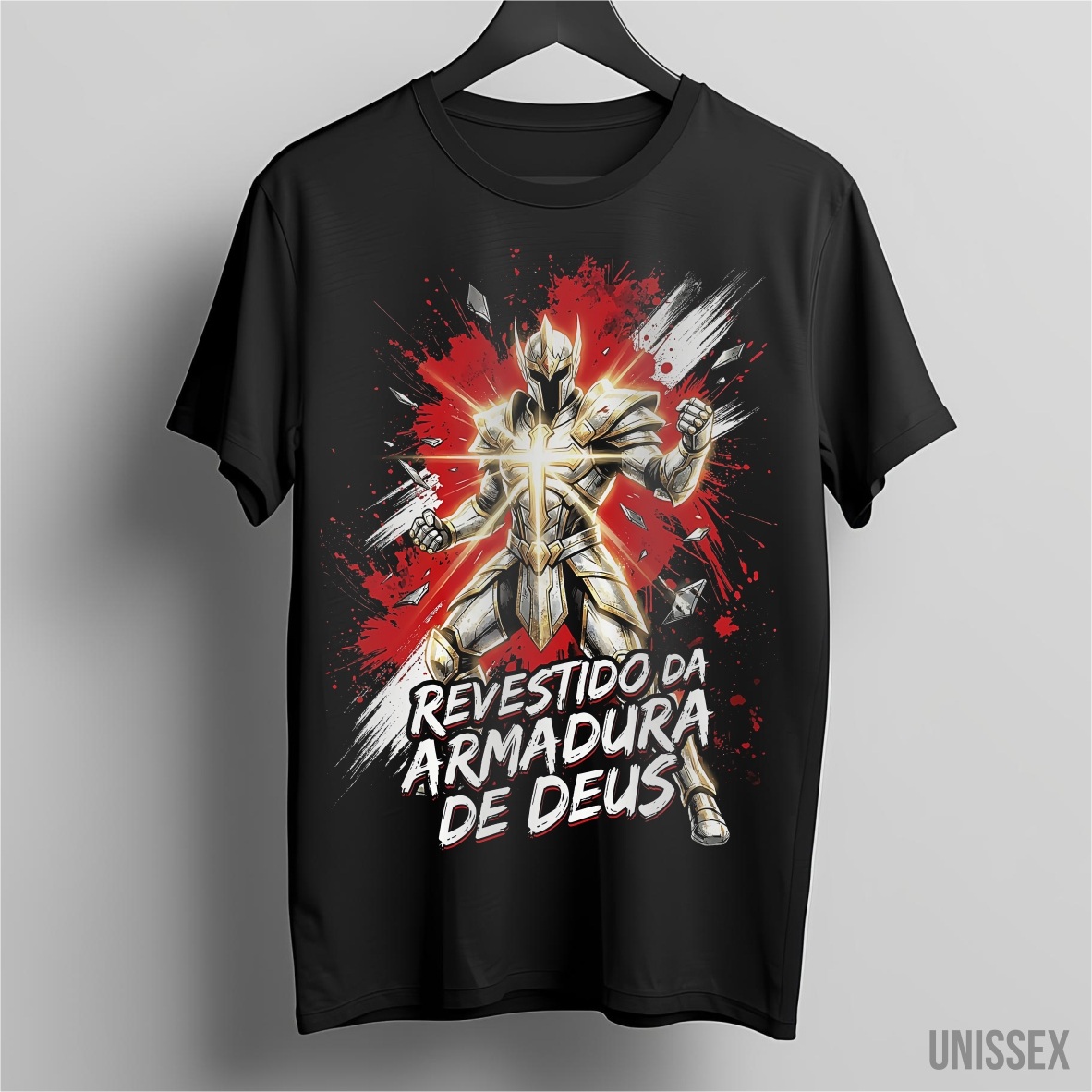 Camiseta Revestido da Armadura: Prontidão e Poder