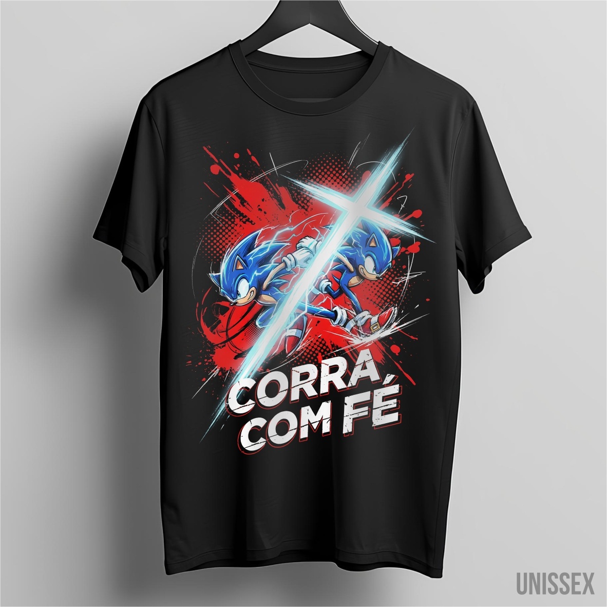 Camiseta Sonic: A Carreira da Fé
