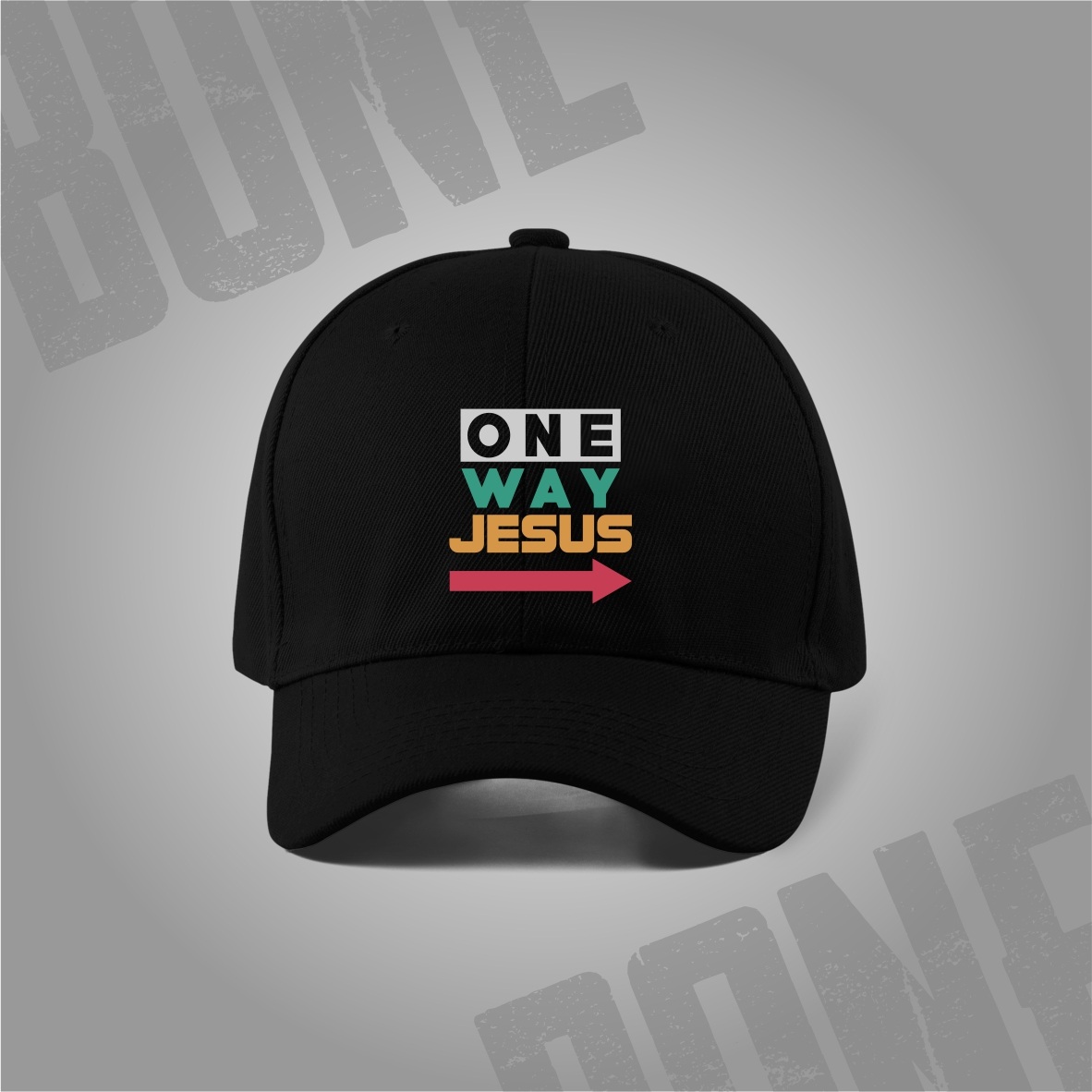 Boné One Way Jesus: O Caminho Cromático