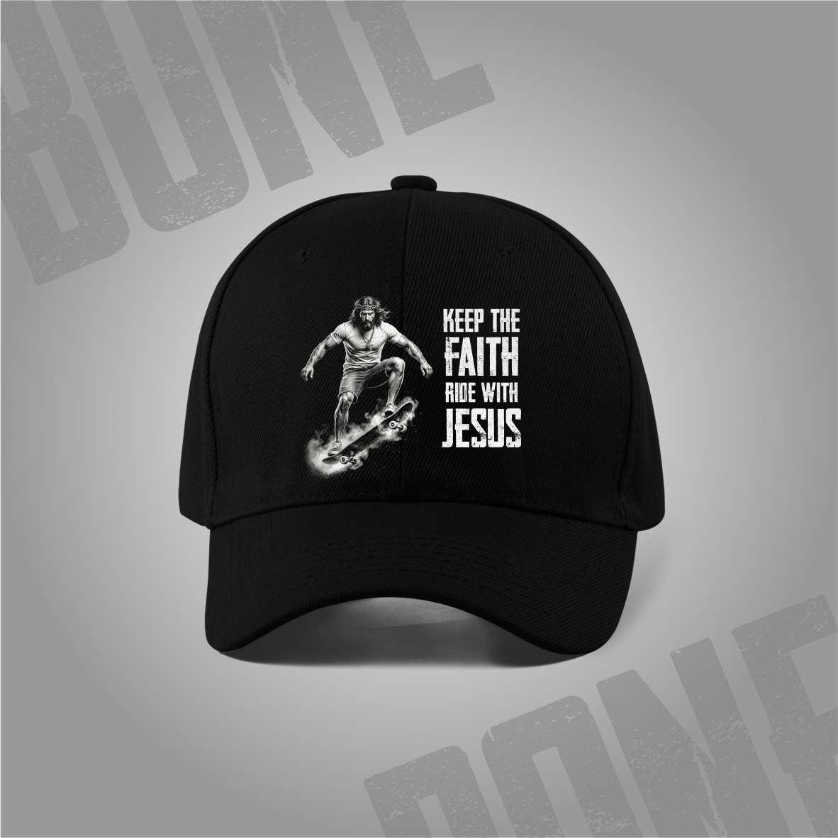Boné Skate Faith: A Jornada com Jesus
