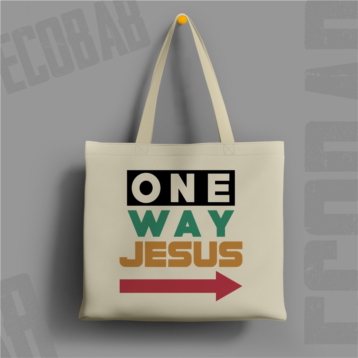 Ecobag One Way Jesus: A Direção da Verdade