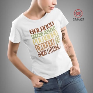 Camiseta de Samba Feminina - Rotina Redonda Vintage