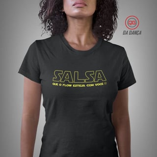 Camiseta de Dança Feminina - Salsa Jedi