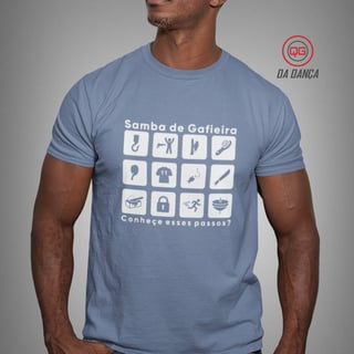 Camiseta de Dança - Passos de Samba (estonada)