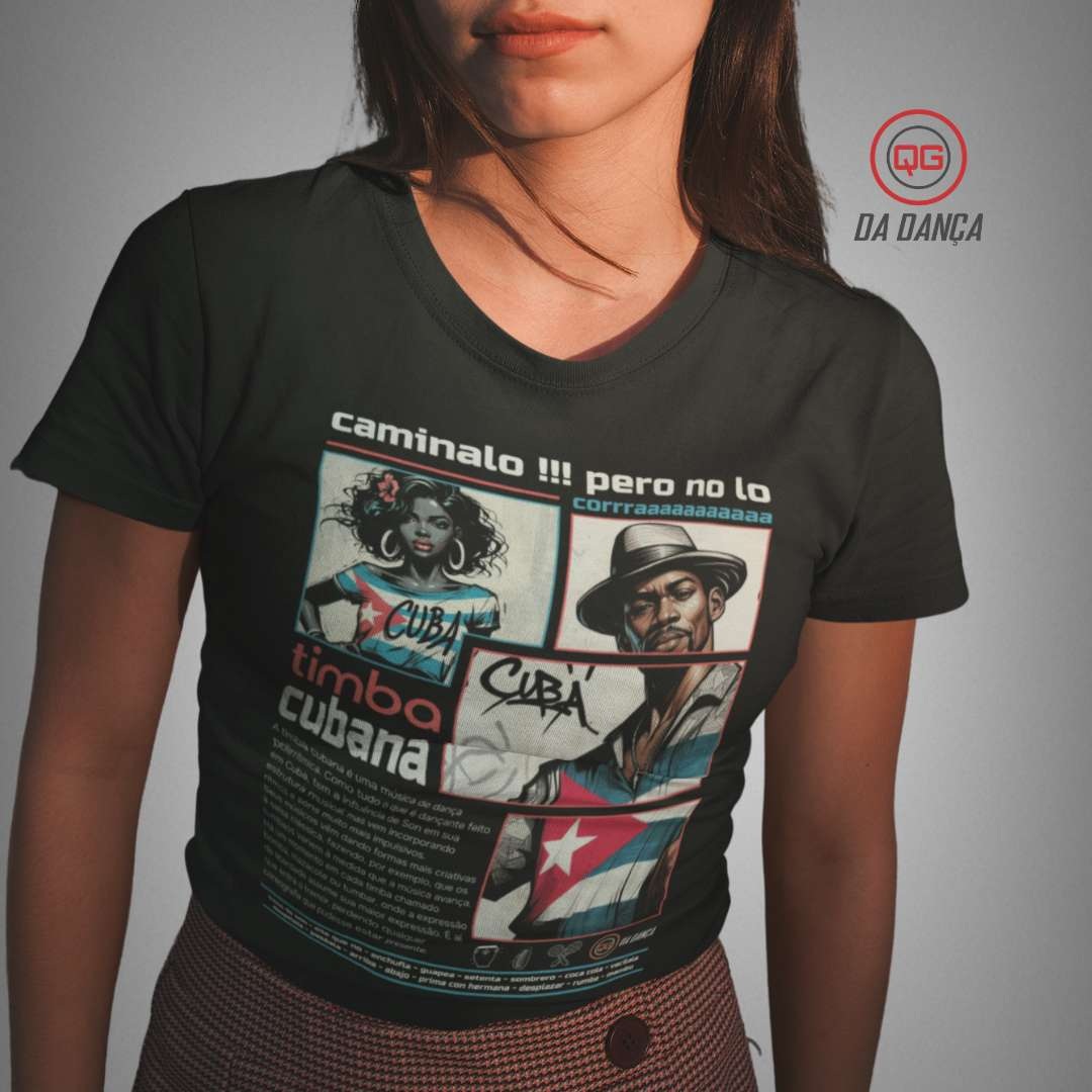Camiseta de Dança Feminina - Timba Cubana