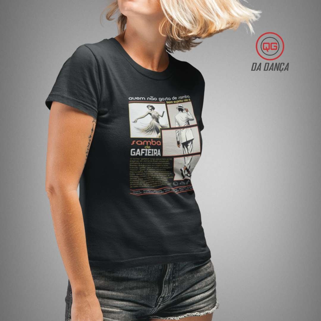 Camiseta de Dança Feminina - Samba de Gafieira