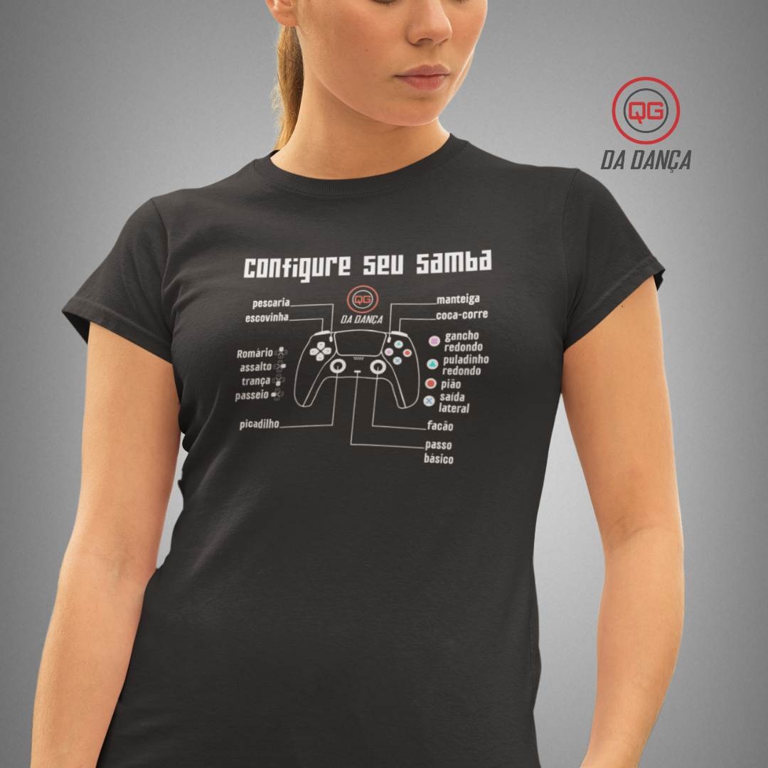 Camiseta de Dança Feminina - Configure seu Samba