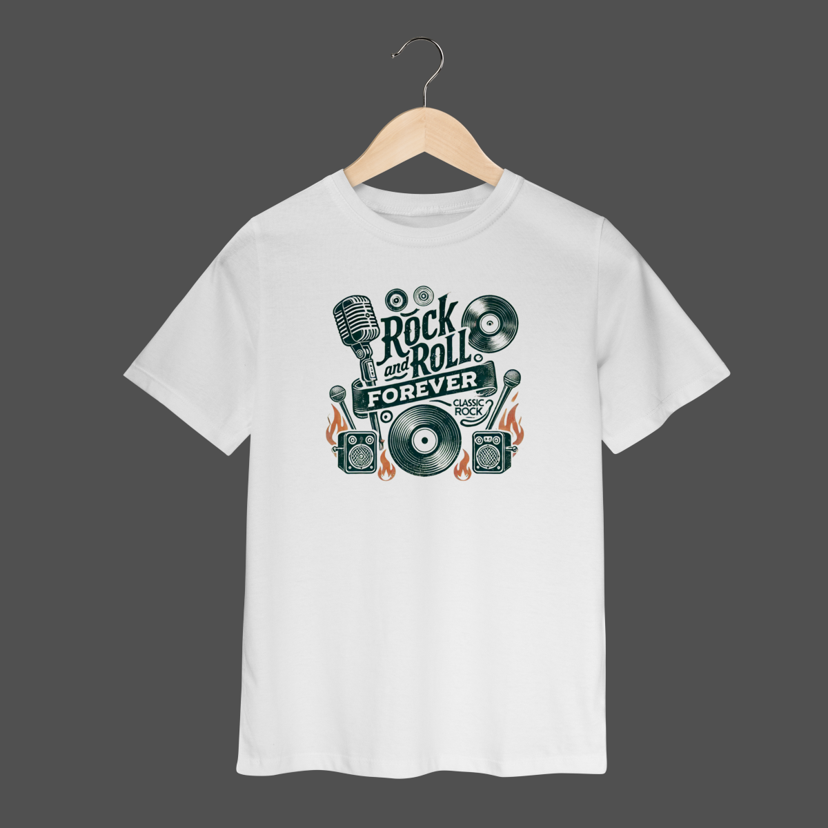 Camiseta Infantil (2 a 8) | Rock And Roll Forever