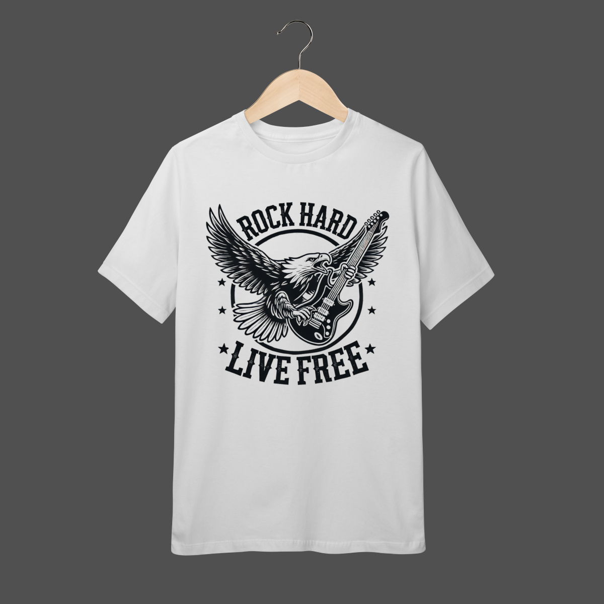 Camiseta Infantil (10 a 14) | Rock Hard - Live Free