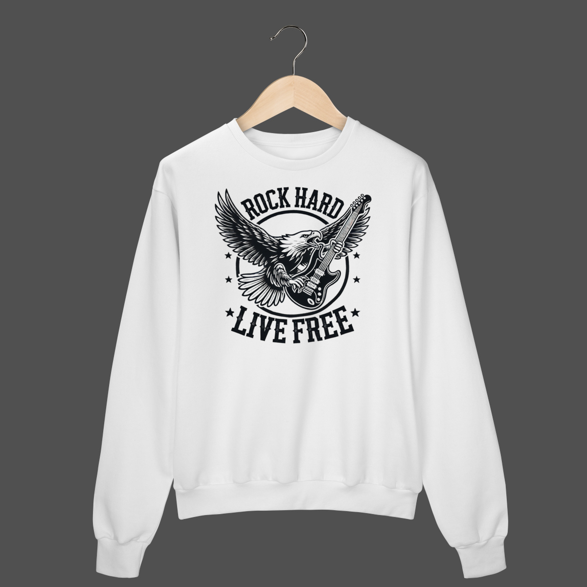 Moletom Fechado Prime | Rock Hard - Live Free