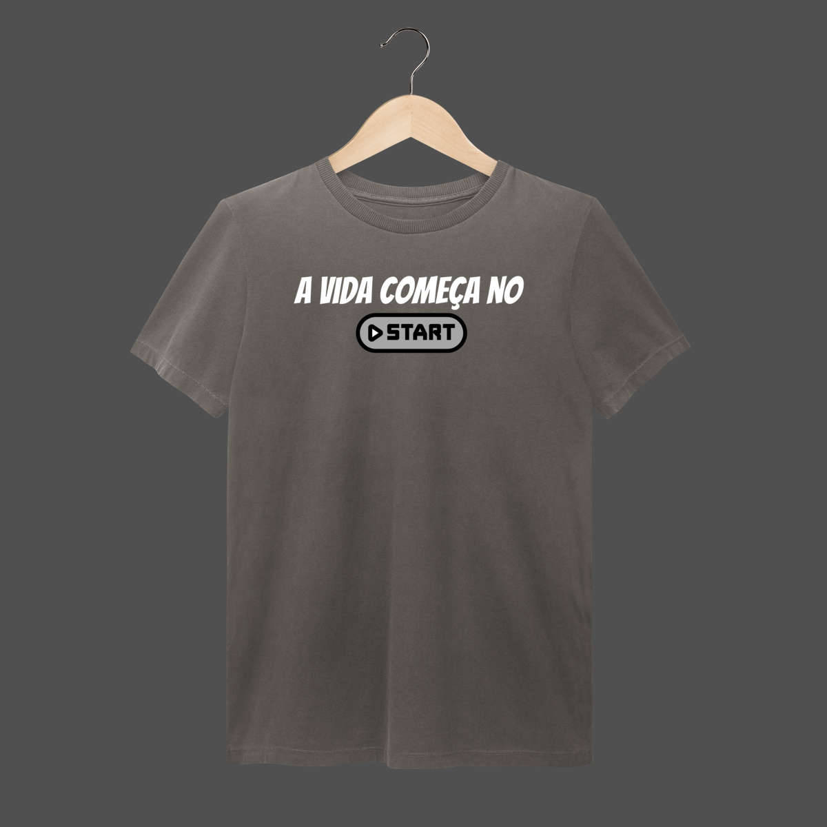 Nome do produto: Camiseta Estonada | A Vida Começa no Start