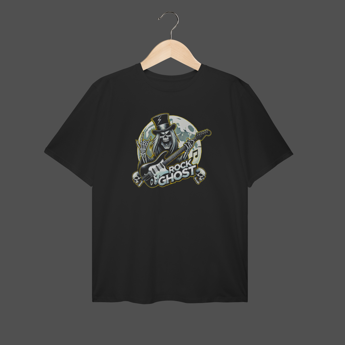 Nome do produto: Camiseta Plus Size | Rock Ghost