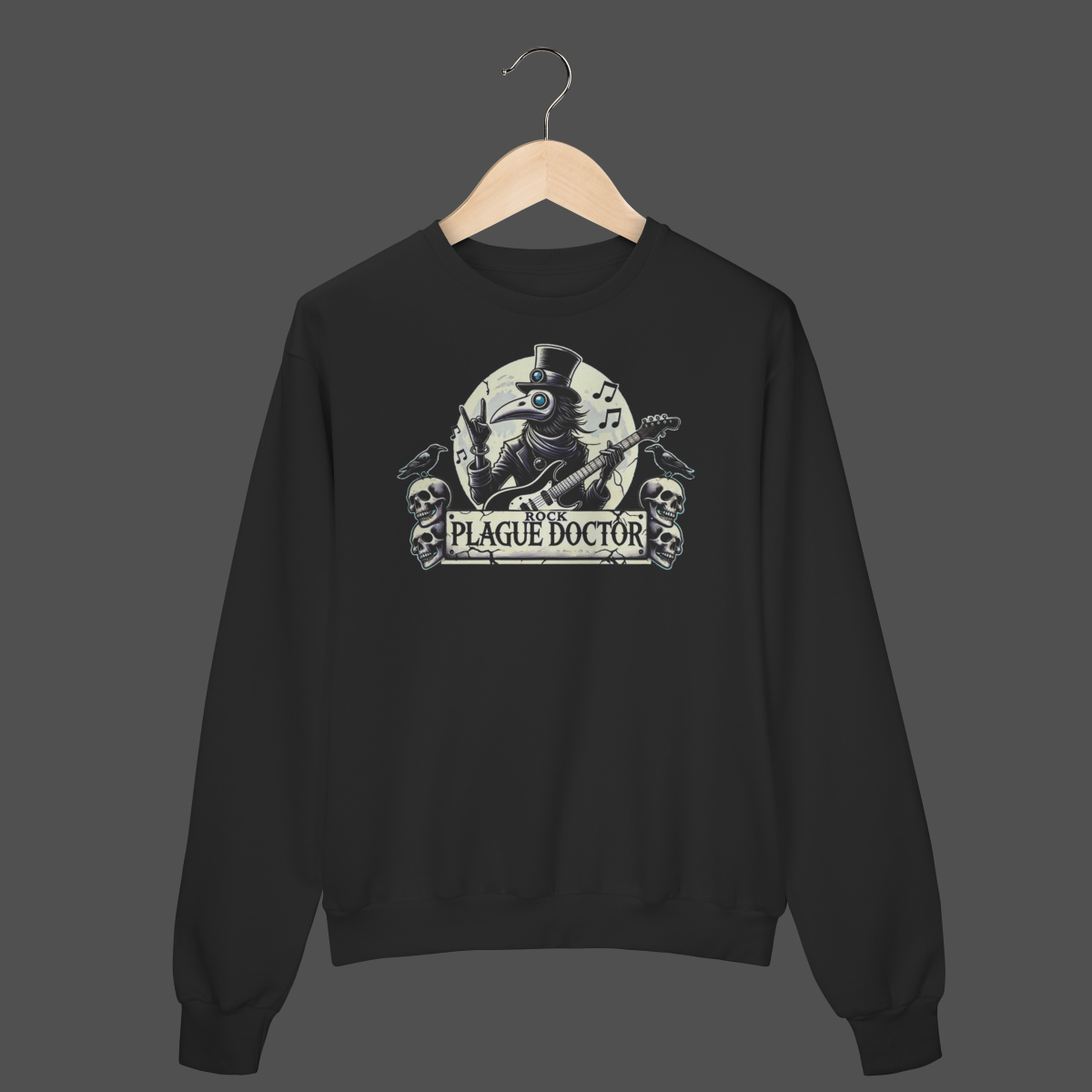 Nome do produto: Moletom Fechado Prime | Rock Plague Doctor