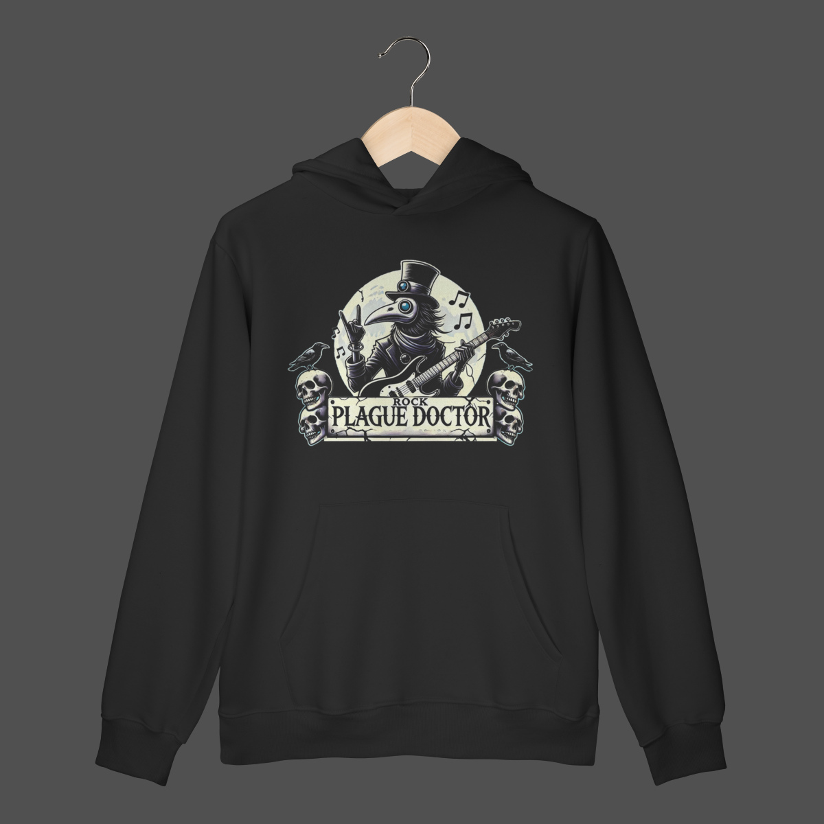 Nome do produto: Moletom Canguru Prime | Rock Plague Doctor