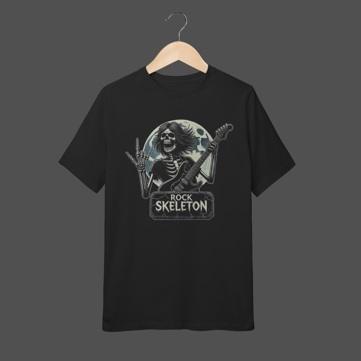 Camiseta Infantil (10 a 14) | Rock Skeleton