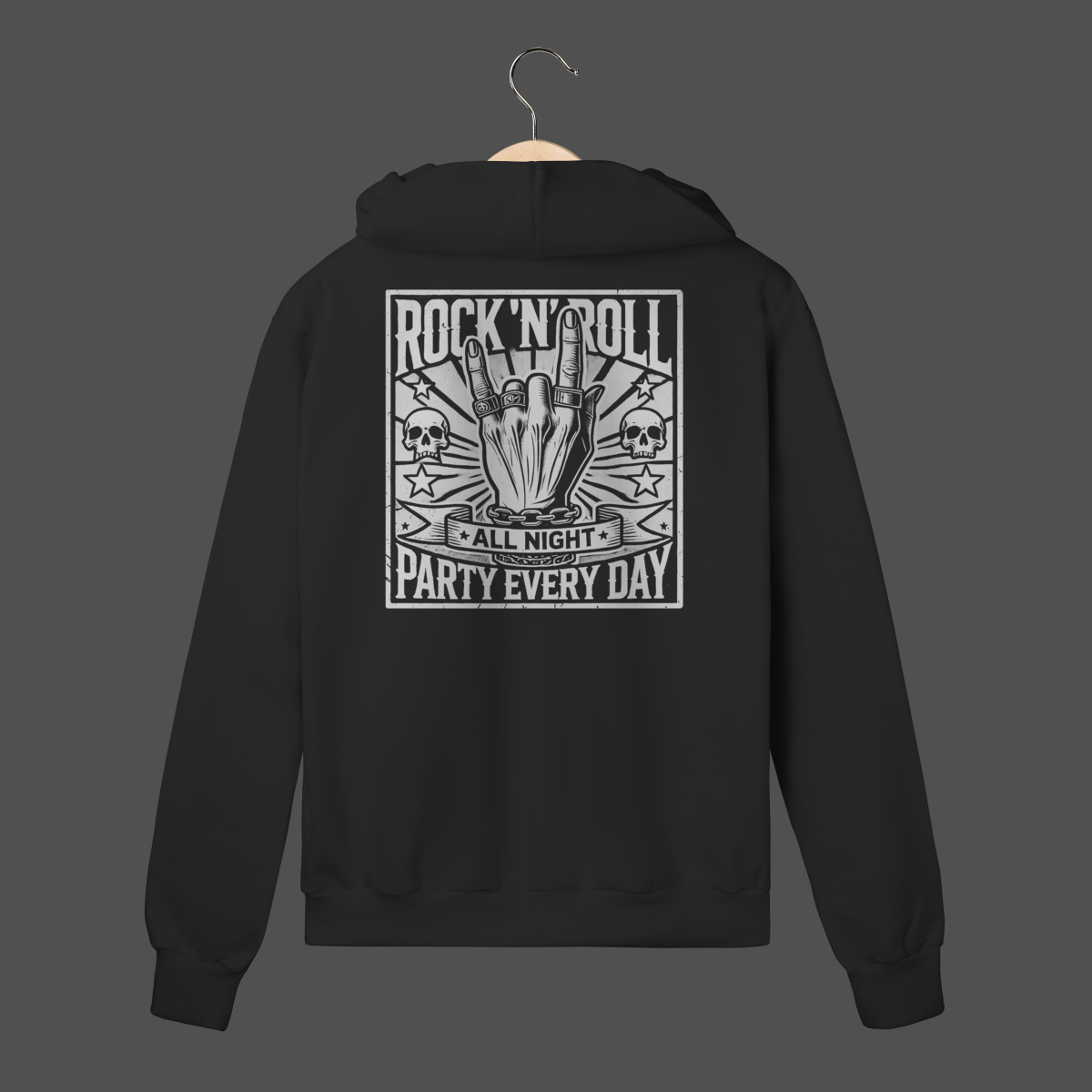 Moletom C/ Zíper Prime | Rock'n'Roll All Night