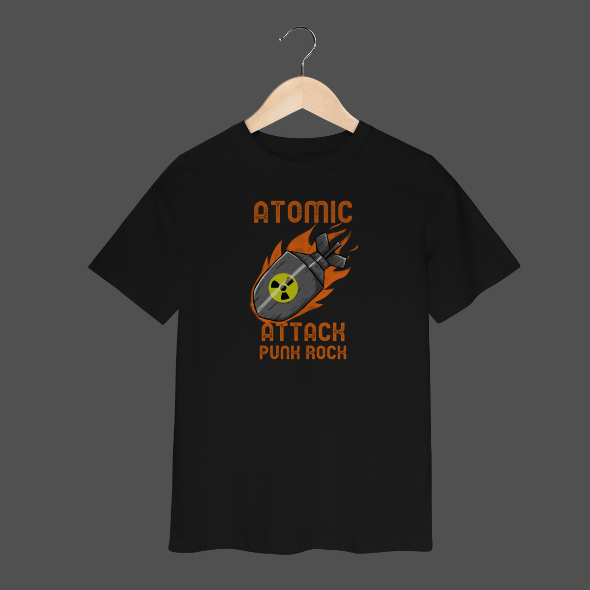 Camiseta Infantil (2 a 8) | Atomic Attack - Punk Rock