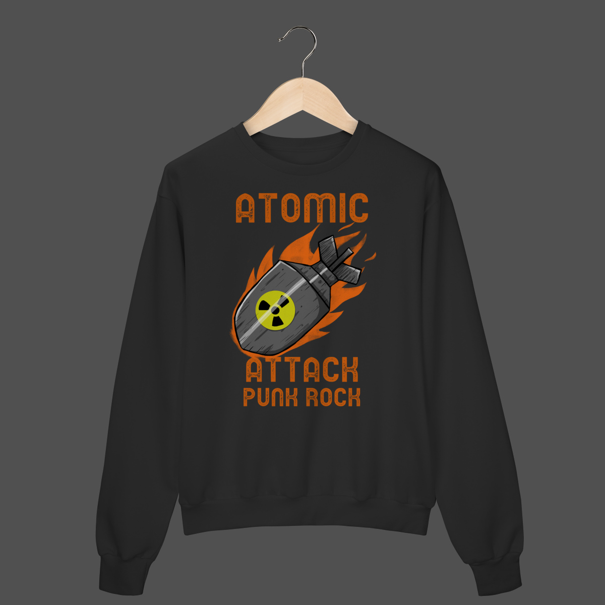Nome do produto: Moletom Fechado Prime | Atomic Attack - Punk Rock