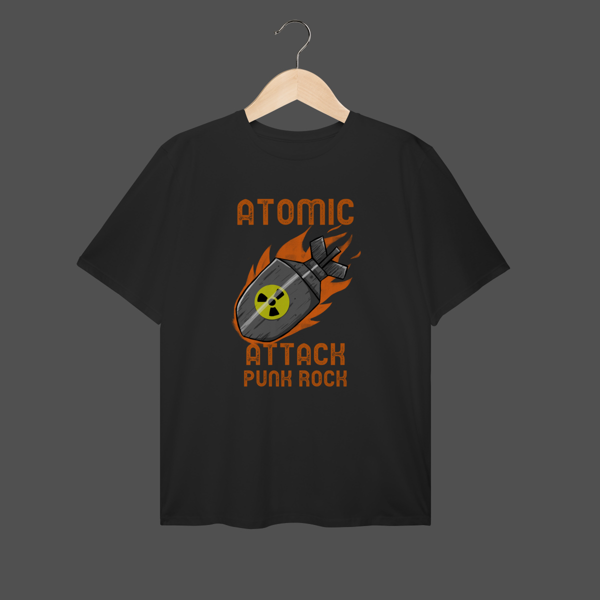 Nome do produto: Camiseta Plus Size | Atomic Attack - Punk Rock