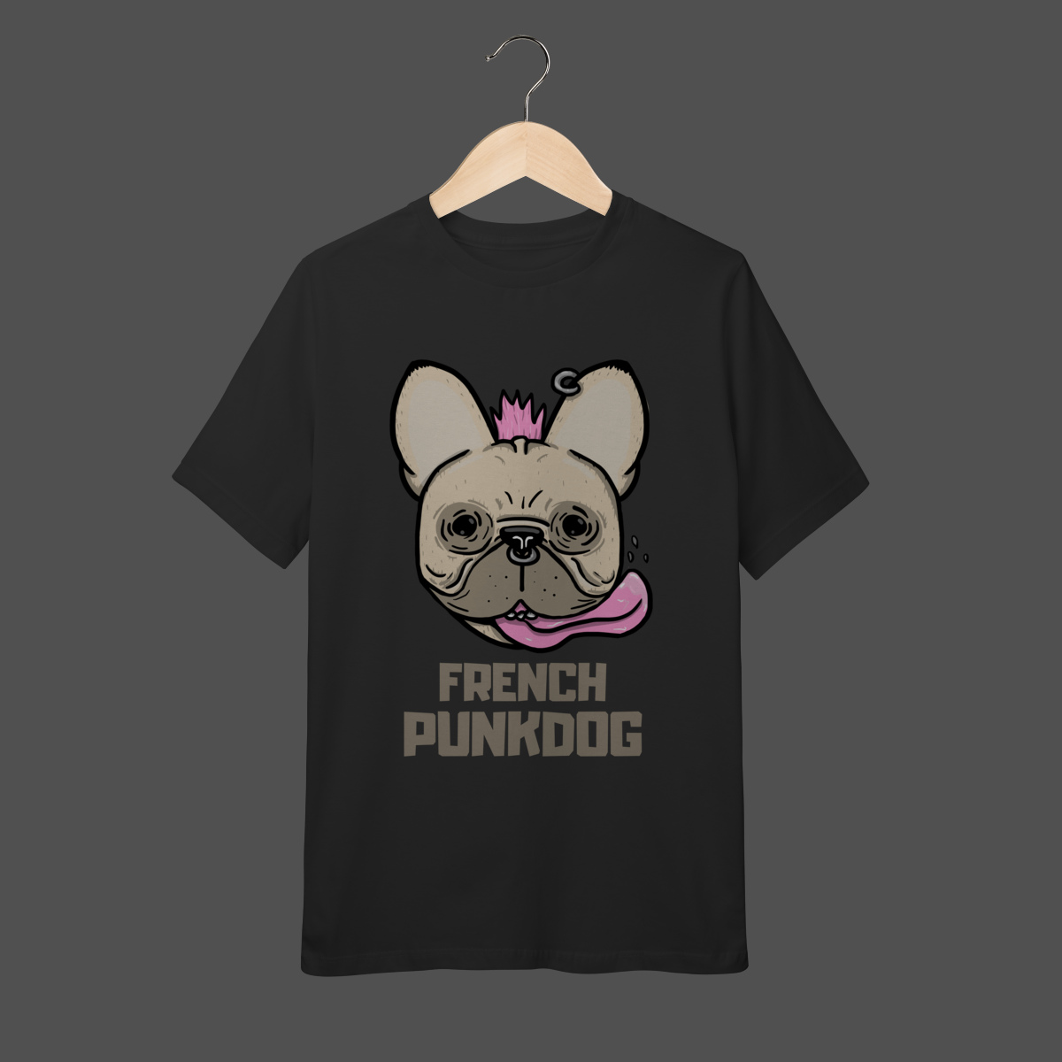 Nome do produto: Camiseta Infantil (10 a 14) | French Punkdog