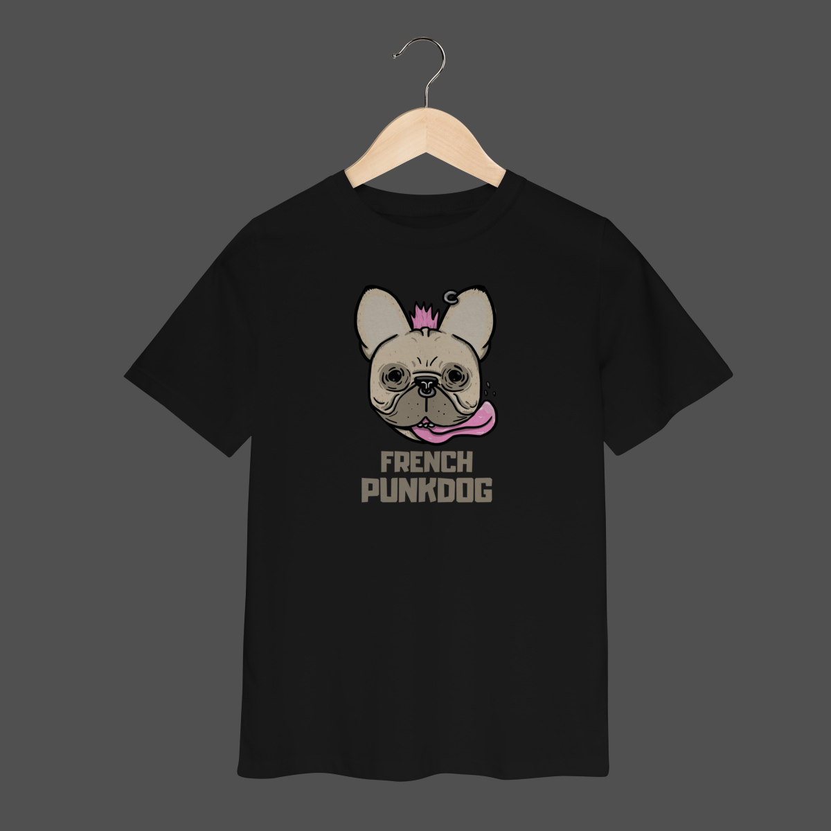 Nome do produto: Camiseta Infantil (2 a 8) | French Punkdog