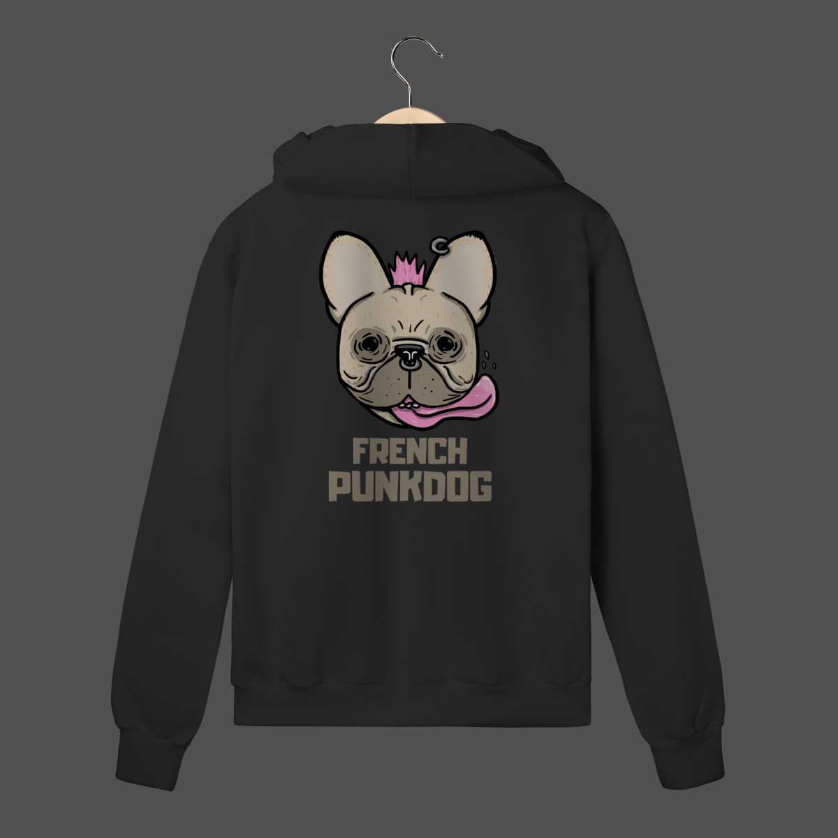 Nome do produto: Moletom C/ Zíper Prime | French Punkdog