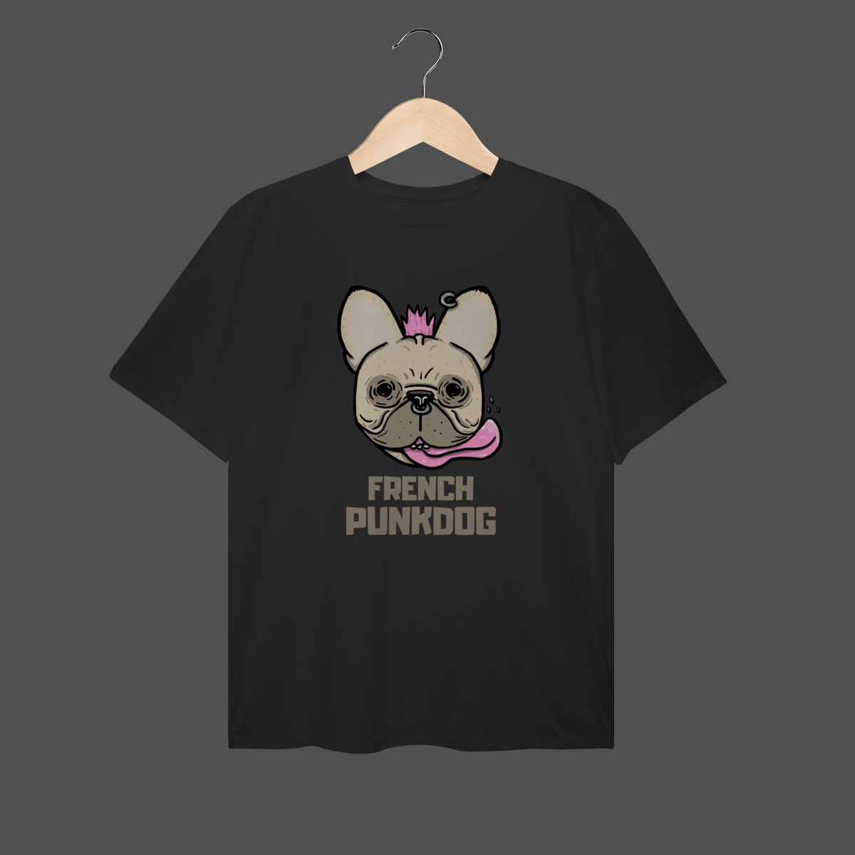Nome do produto: Camiseta Plus Size | French Punkdog