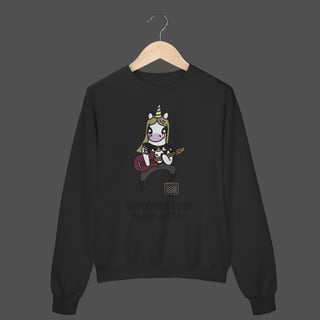 Moletom Fechado Prime | Unicorns Love Black Metal