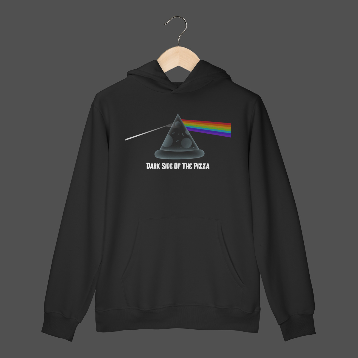 Nome do produto: Moletom Canguru Prime | Dark Side Of The Pizza