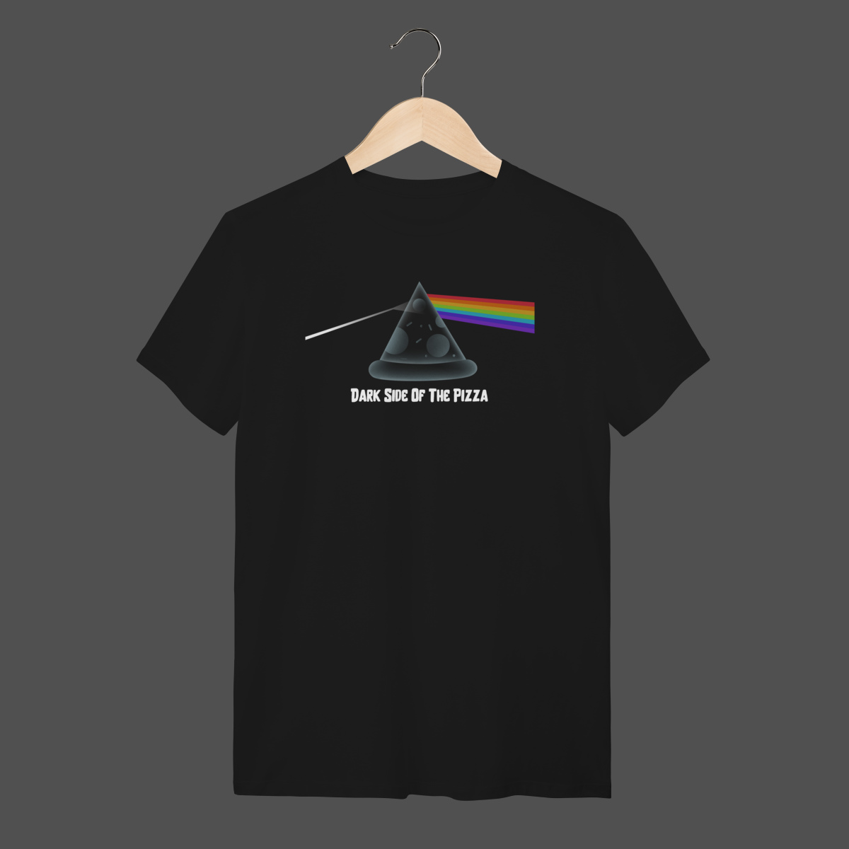Nome do produto: Camiseta Quality | Dark Side Of The Pizza
