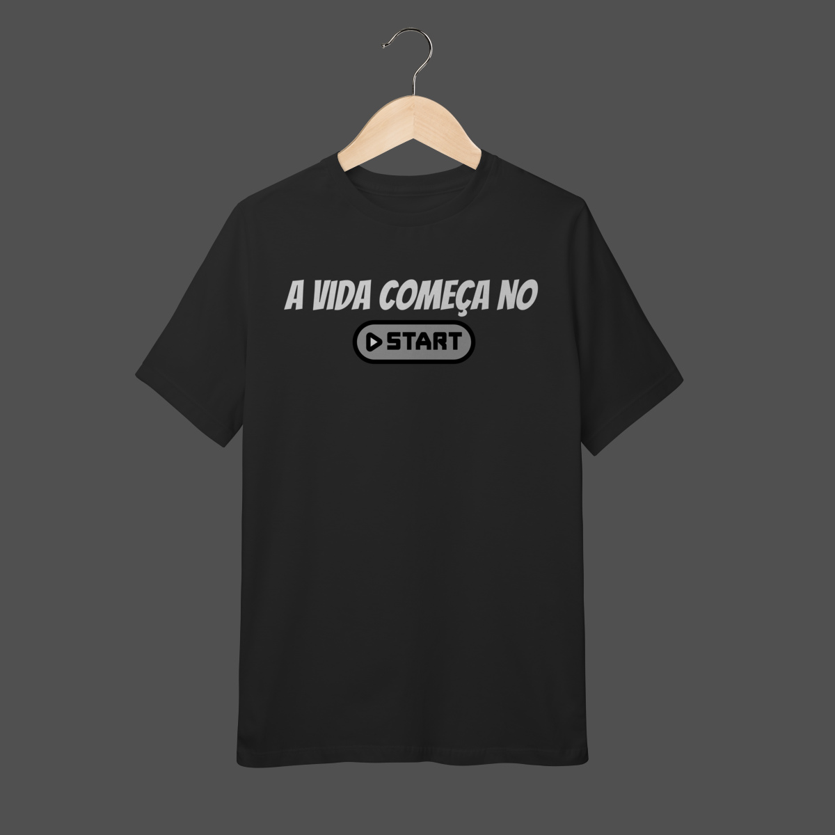 Nome do produto: Camiseta Infantil (10 a 14) | A Vida Começa no Start