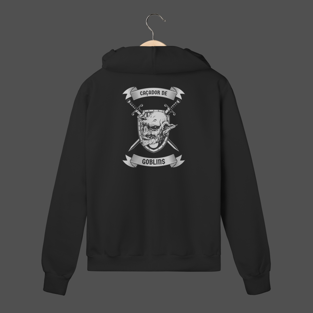 Nome do produto: Moletom C/ Zíper Prime | Caçador de Goblins