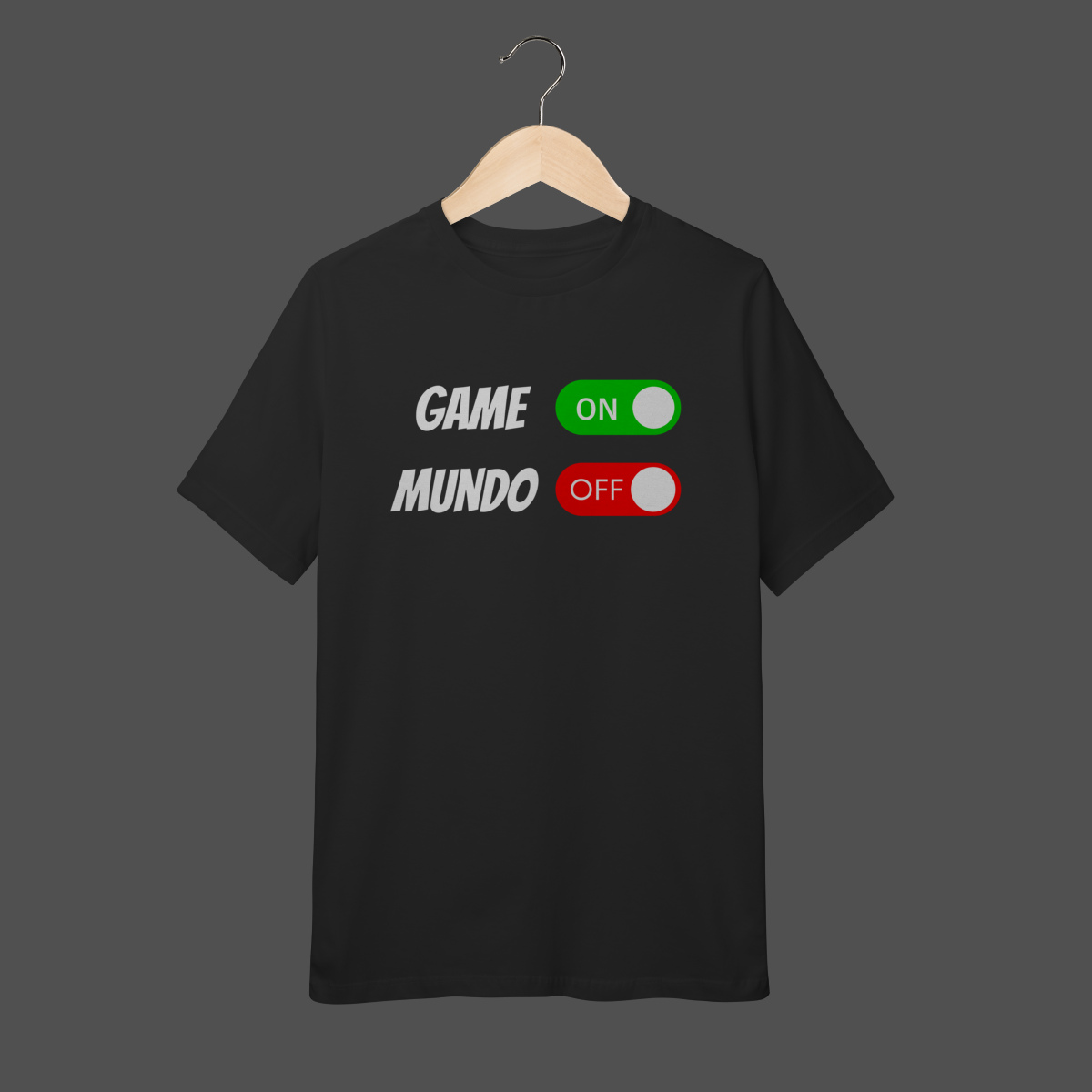 Nome do produto: Camiseta Infantil (10 a 14) | Game On - Mundo Off