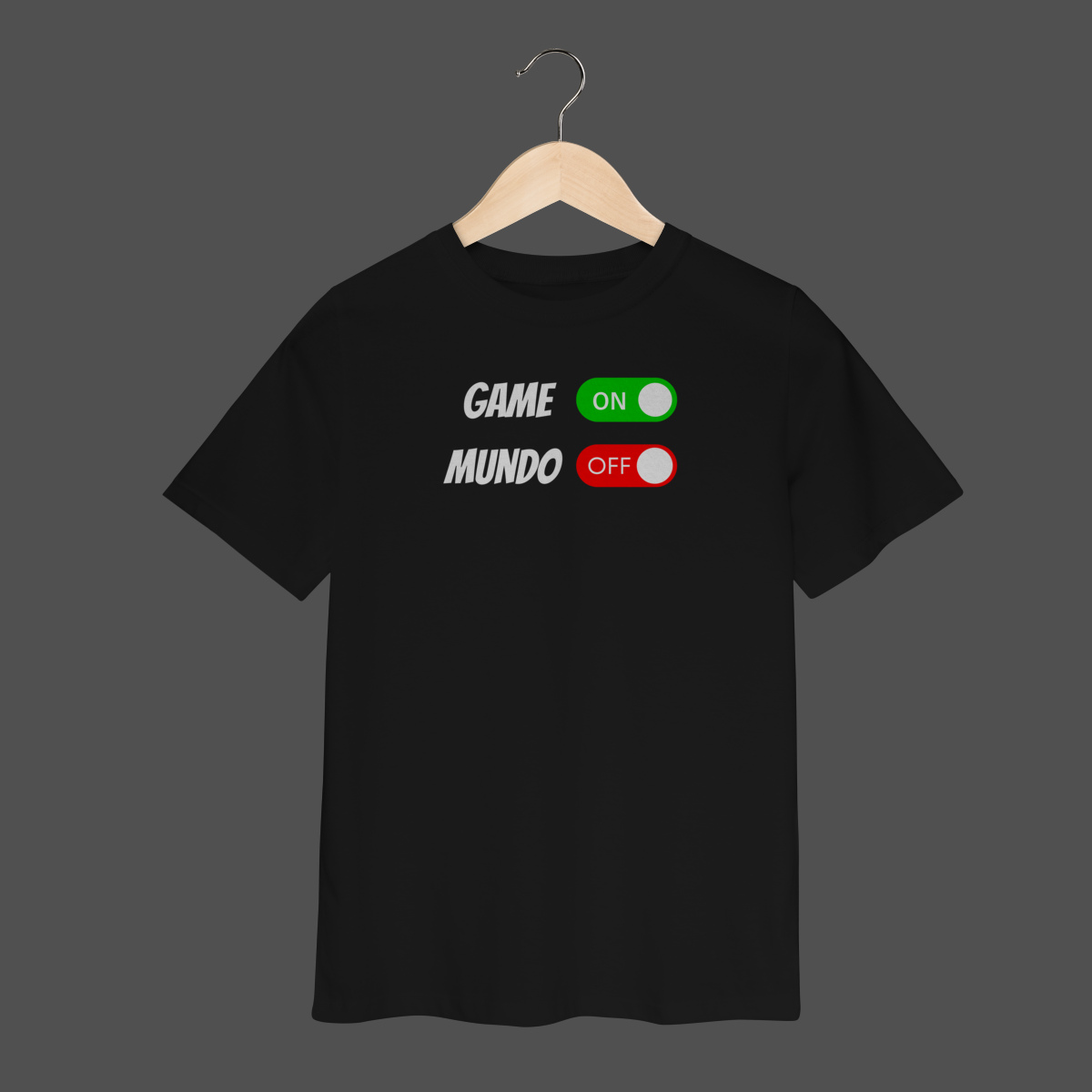 Camiseta Infantil (2 a 8) | Game On - Mundo Off