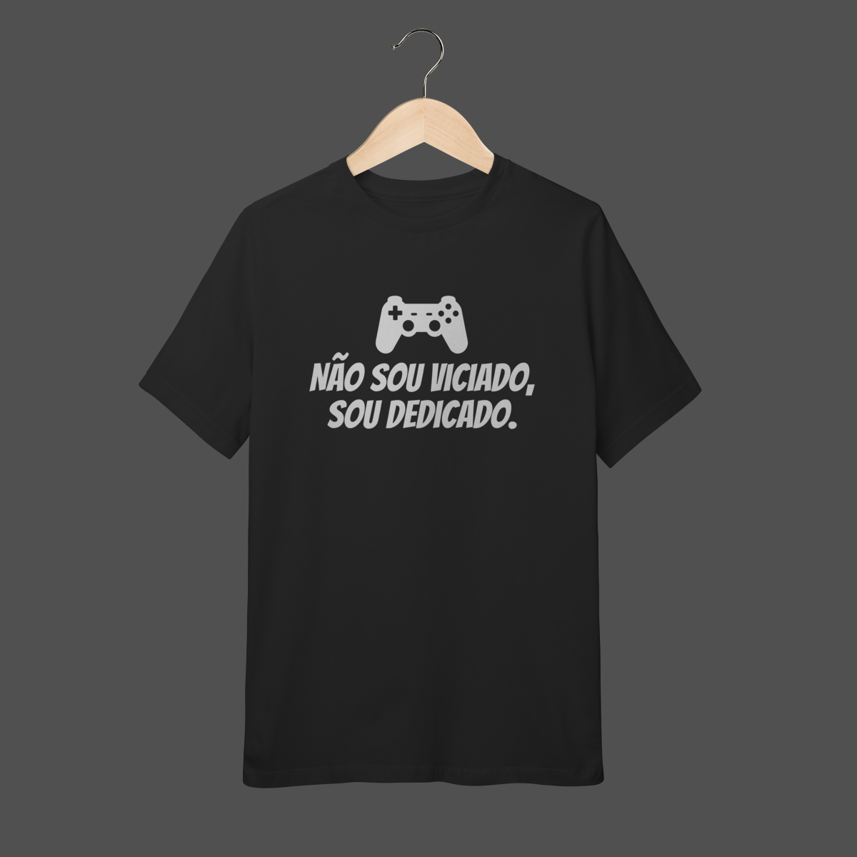Camiseta Infantil (10 a 14) | Não sou viciado, sou dedicado.