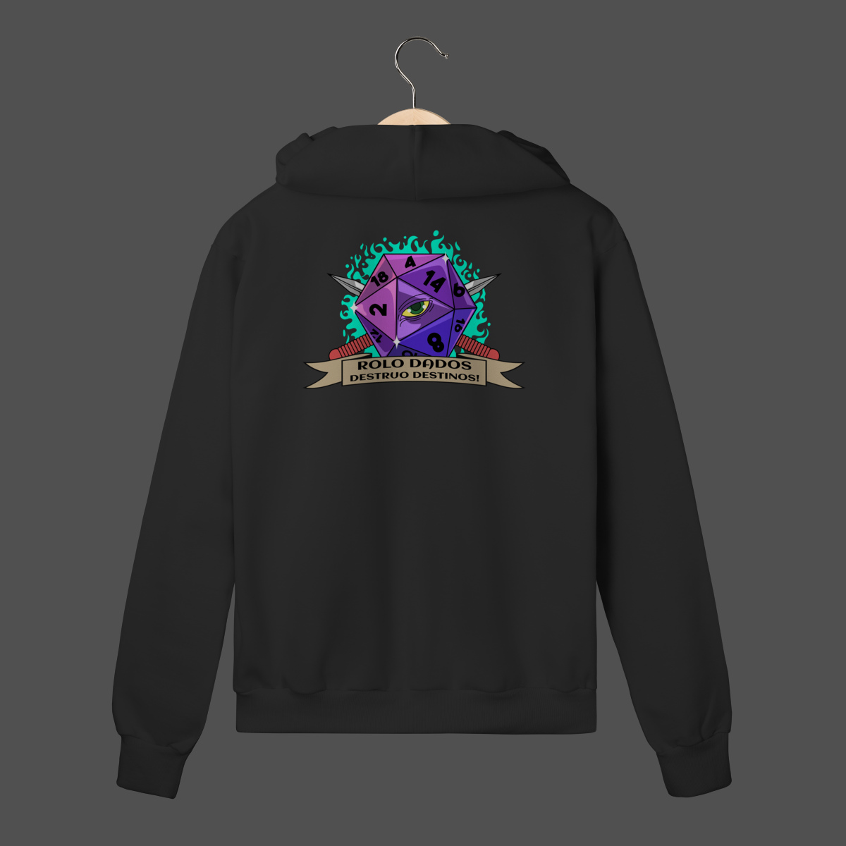 Moletom C/ Zíper Prime | Rolo Dados - Destruo Destinos!
