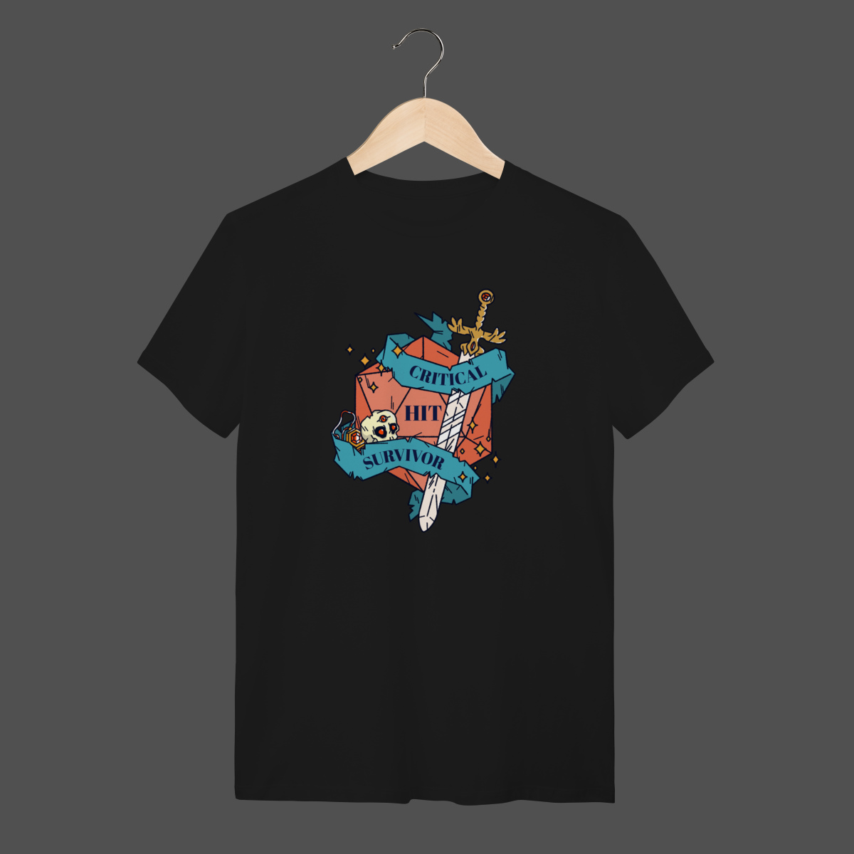 Nome do produto: Camiseta Quality | Critical Hit Survivor