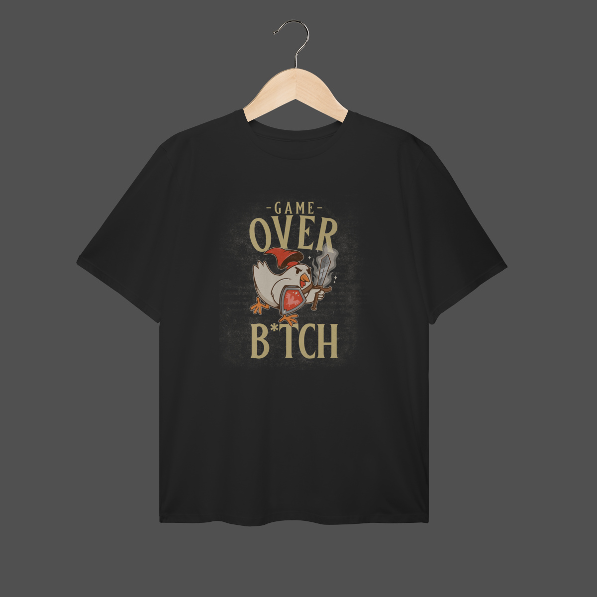 Camiseta Plus Size | Game Over B*tch
