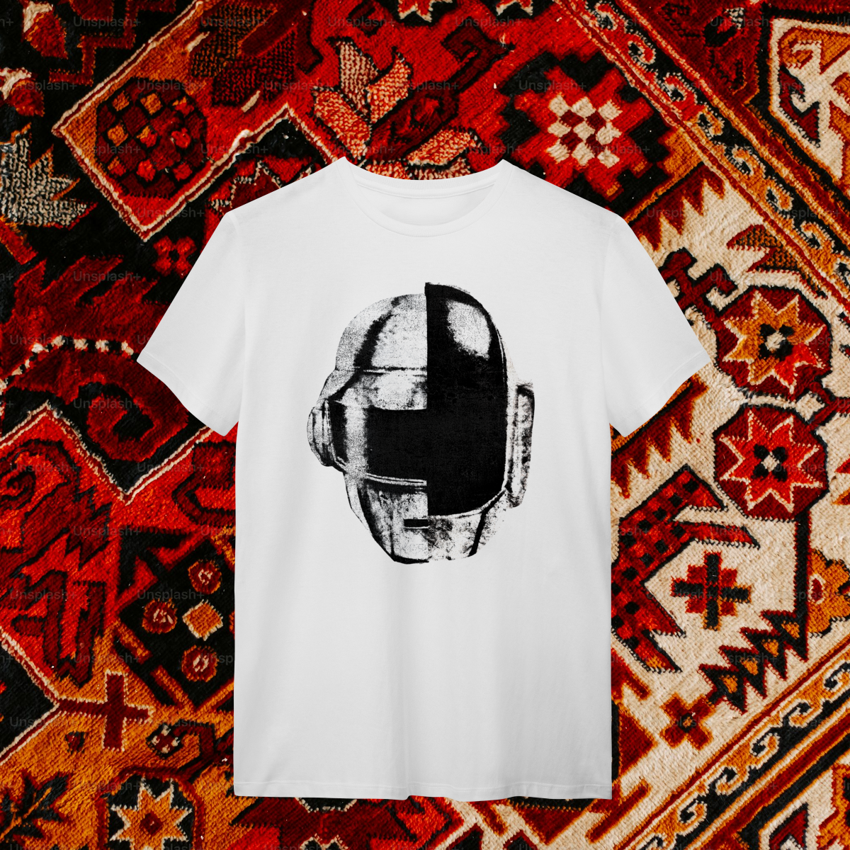 Nome do produto: Camiseta Daft Punk P&B
