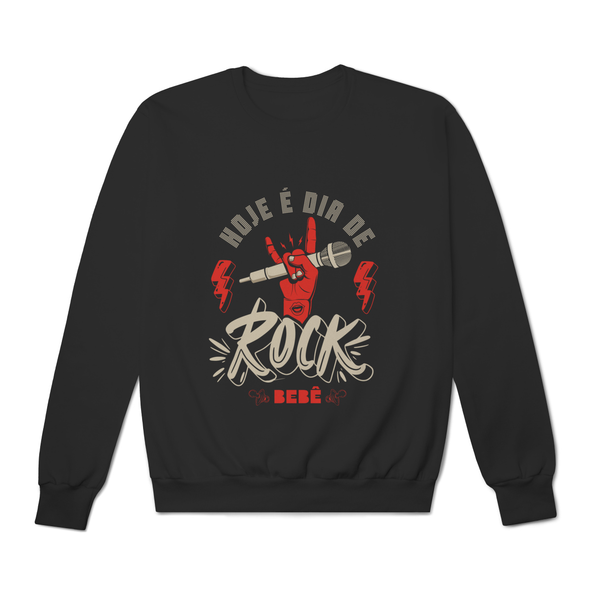 Moletom - Hoje é Dia de Rock Bebê