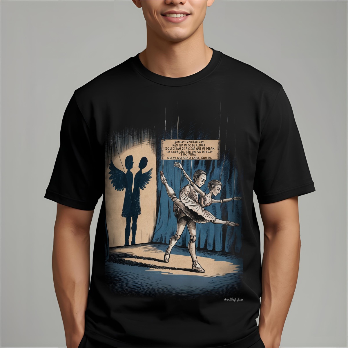 Nome do produto: Camiseta expectativa e realidade