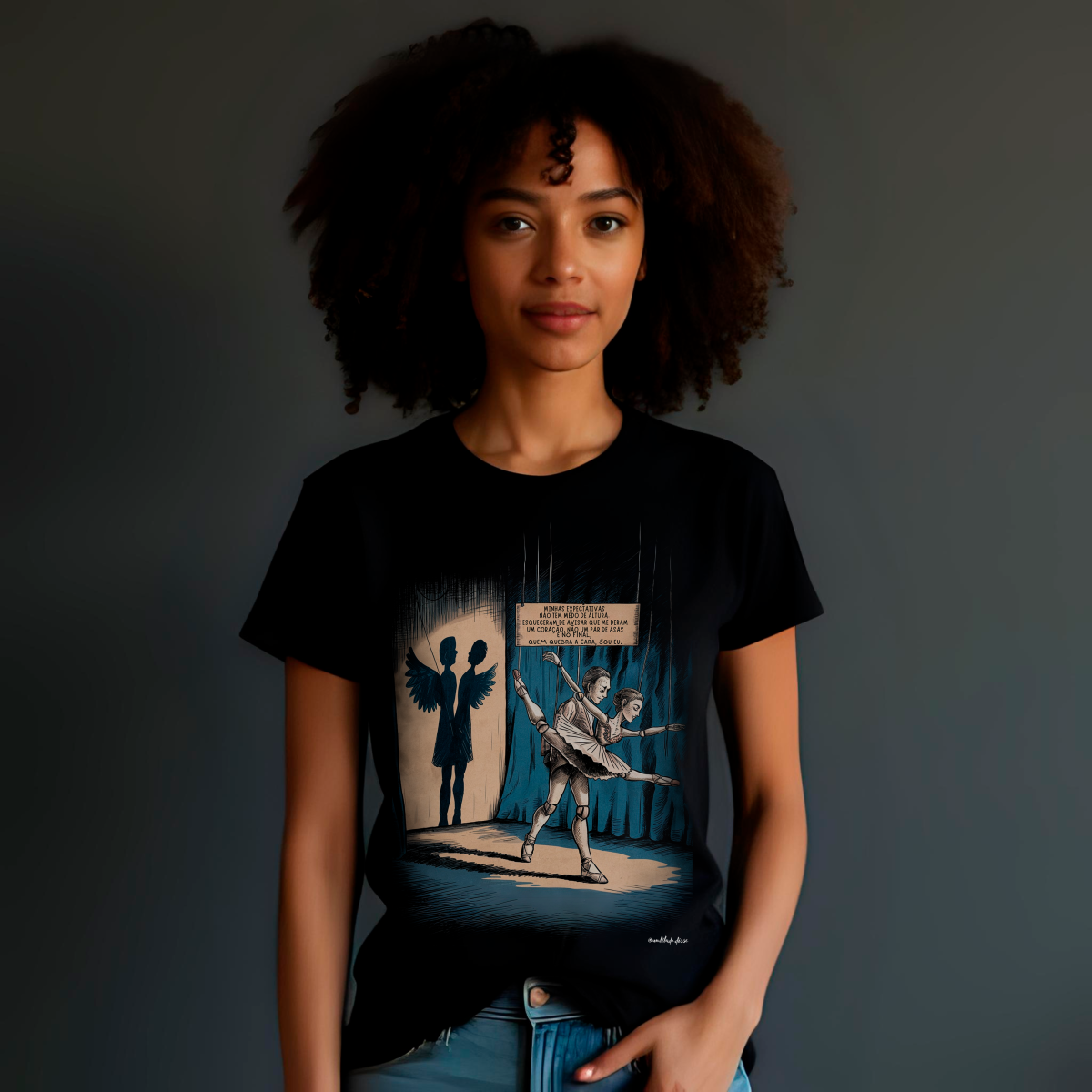 Nome do produto: Camiseta expectativa e realidade