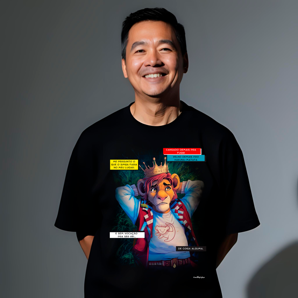 Nome do produto: Camiseta “Ciclo da Vida” – O Rei Leão